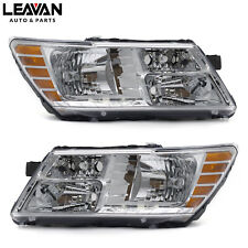 For 2009-2020 Dodge Journey Chrome Housing Headlights Assembly Headlamp Pair picture