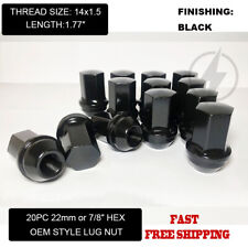 24pc Black Chevy Silverado OEM Factory Style Lug Nuts 14x1.5 Fits Tahoe Blazer picture