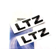 2x Black LTZ Nameplates Emblems Badge GMC Chevrolet Cruze SILVERADO YU picture