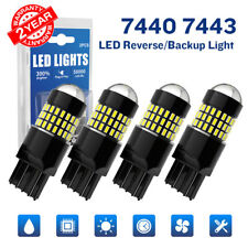 LED Backup Reverse Light Bulbs Back Up Super Bright White 7440 7443 7444 W21W 4X picture
