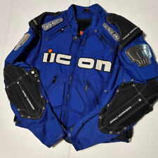 ICON TiMax Asphalt Technologies Blue  Motorcycle Jacket Titanium  SMALL picture