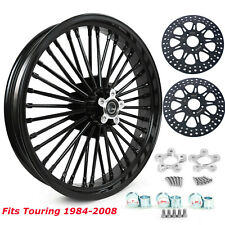 21x3.5 Fat Spoke Front Wheel w/ Rotors for Harley Touring Road King Street Glide picture