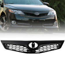 Fits 12-14 Toyota Camry SE Matte Black Honeycomb Front Bumper Upper Grille Grill picture
