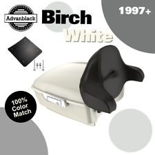 Birch White King Tour Pack Pak Trunk Luggage Fits 97+ Harley Street Road Glide picture