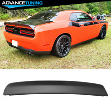 Fits 08-23 Dodge Challenger Trunk Spoiler Wing W/ Camera Cover Matte Black ABS picture