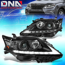 For 2013-2015 Lexus RX350 RX450H Black Clear LED DRL Projector Headlights Lamps picture