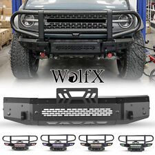 For 2021-2023 Ford Bronco 2/4 Door Front Bumper Work with Factory Parking Sensor picture