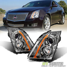 2008-2014 Cadillac CTS CT-S Headlights Halogen Headlamps Replacement Left+Right picture
