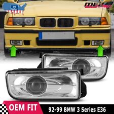 For 92-98 BMW E36 M3 Factory Replacement Projector Fog Lights Clear Bumper Lamp picture