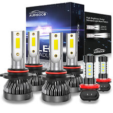 For 4-Door Sedan Honda Accord 2006-2012 6X LED Headlight + Fog Light Bulbs Combo picture