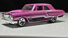Hot Wheels Ford Thunderbolt 427 Muscle Car HOT PINK Black Stripes Top / Interior picture