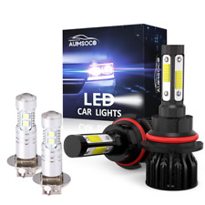 For Jeep Grand Cherokee 1996-1998 White LED Headlight High/Low + Fog Light Bulb picture