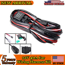 12V 40A Wiring Harness Kit On/Off Switch Fuse Relay for Car LED Work Light Bar picture