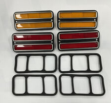 New Front & Rear Deluxe Side Marker Light Set W/ Trim For 68-72 Chevrolet Pickup picture
