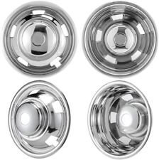 4 New 17'' Stainless Wheel Simulators Bolt-On 8 Lug For 2003-2019 Dodge Ram 3500 picture