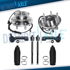 2WD 8pc Front Wheel Bearing Hub Tie Rods & Boots for 2010 Ford F-150 Navigator picture