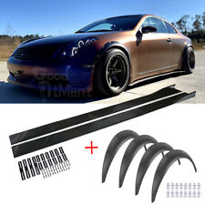 For Infiniti G35 G37 Coupe Fender Flares Extra Wide Wheel Arches + Side Skirts picture