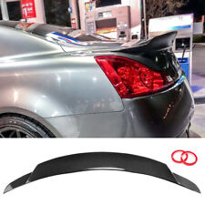 For INFINITI G37 Q60 Coupe 2008-13 HighKick Rear Trunk Spoiler Wing Carbon Fiber picture