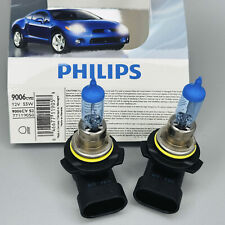 PAIR PHILIPS CRYSTAL VISION ULTRA HALOGEN HEADLIGHTS 9006 CVS2 -NEW HB4 12v 55W picture