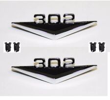 NEW 1965 - 1966 Ford Mustang 302 V8 Fender Emblem Set both Left and Right Side picture