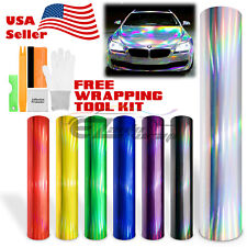 Holographic Rainbow Neo Chrome Car Vinyl Wrap Sticker Decal Air Bubble Free picture