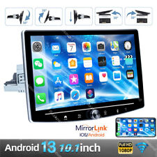 10.1'' Android 13.0 Rotatable Touch Screen Car Stereo Radio GPS Wifi Single 1DIN picture