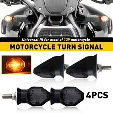 4x Universal Motorcycle Turn Indicator Signal Amber LED Blinker Light V picture