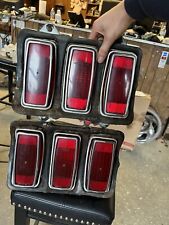 Original 1969 Ford Mustang Tail Lights Left Right Pair Buckets Lens Complete OEM picture