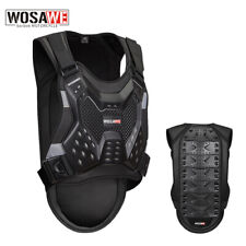 WOSAWE Men's Motorcycle Vest Motocross Armor Protective Chest Sports Shocking picture