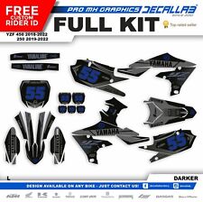 YAMAHA YZF 250 YZF 450 2018 2019 2020 2022 MX Graphics Decals Stickers Decallab picture