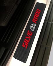 4PCS Carbon Fiber for Silverado Off-Road Door Sill Protector Guard Plate Cover picture