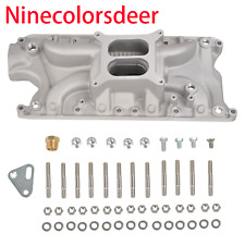 Dual Plane Satin Aluminum Intake Manifold For Small Block Ford SBF 260 289 302 picture