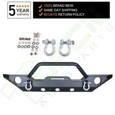 For Jeep Wrangler JK 2007-2018 textured Front Bumper protector guard steel picture