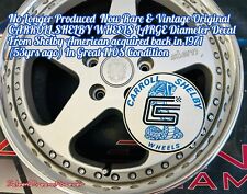 RARE ORIG CARROLL SHELBY WHEELS LRG DIA DECAL NOS FRM 71 FORD COBRA GT350 GT500 picture