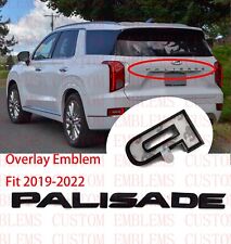 Matte Black Overlay PALISADE Letter Emblem for Hyundai Palisade 2019-2022  picture