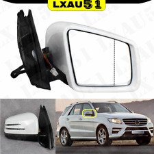 Passenger Side White Painted Mirror For Mercedes Benz W166 ML350 ML450 2012-2015 picture