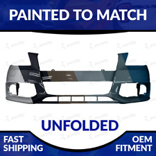 NEW Painted 2009-2012 Audi A4 Non S-Line Front Bumper W/ Head Lamp Washer Holes picture