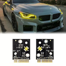 2X Yellow Angel Eyes DRL Boards For 2023 2024 BMW G42 M2 G87 M240I LED Headlight picture