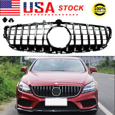 Chorme+Black Panamericana GT Grille For 2015-2018 Benz W218 CLS400 CLS500 CLS550 picture