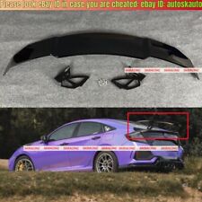 Fits 16-Up Honda Civic 4DR Sedan Glossy Black Rear Trunk Wing Spoiler GT Style picture