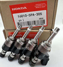 4 GENUINE OEM FUEL INJECTORS 16010-5PA-305 FOR ACCORD CR-V CIVIC 1.5L TURBO picture
