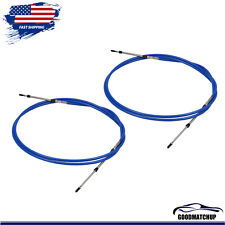 2PCS 10FT 33C Universal Throttle Shift Control Cable For YAMAHA Control Lever picture