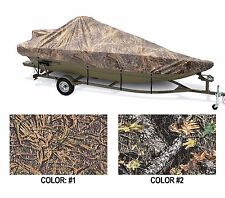 CAMO STYLED TO FIT BOAT COVER TRACKER GRIZZLY 1754 SC O/B 2019-2022 picture