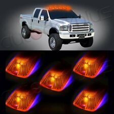 5X TOP AMBER CAB ROOF MARKER RUNNING LAMPS+5X 12V T10 8SMD LED LIGHTS FOR CHEVY picture