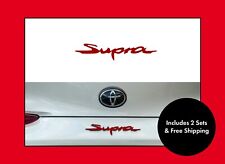 2x For 2020 - 2023 A90 A91 MK5 Toyota Supra Rear Emblem Badge Color Vinyl Decals picture
