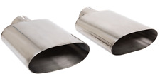 1993-2002 Camaro Firebird GMMG Style 304 Stainless Steel Oval Exhaust Tips Pair picture