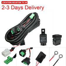 US Location H11 LED Fog Light Wiring Harness Kit for Honda Switch Relay 12V 40A picture
