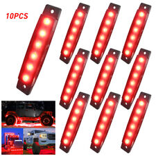 10X Red Strip LED Underbody Rock Light Fit For Truck Underglow 12V Smoked AUXITO picture