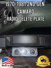 1970-1981 2nd Generation  Chevrolet Camaro SS Z28 RS Radio Delete Plate picture