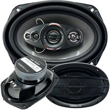 2x Audiobank 6x9 1400 Watt Max 5-Way Car Audio Stereo Coaxial Speakers 6x9 Inch picture